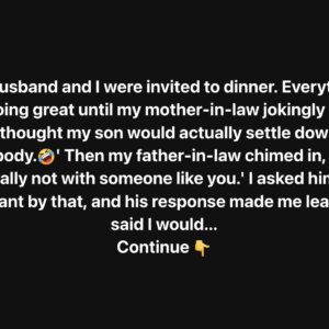 A Father-in-Law’s Comment Made a Woman Leave Dinner – Here’s What He Said